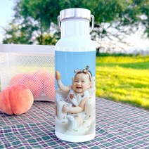 지안느스튜디오 주문제작 포토 사진 텀블러 컵 6종, 손잡이텀블러(우드)