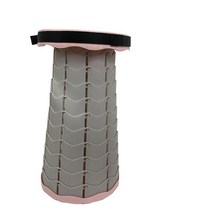 DND마켓 접이식 폴딩의자 무지개 토네이도 다용도 간편 미니멀 높이조절 휴대용 캠핑 낚시 (주) 존글로벌, 핑크 베이지