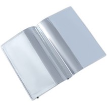PVC 아크릴 페이퍼 책모양 투명 누름틀 문진, 투명 쉘 x 3pcs (7.5 x 11)