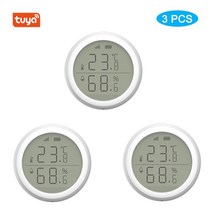 자기온습도기록계 온습도 기록용지 기록지 LED 스크린이있는 Tuya ZigBee 스마트 홈 온도 습도 센서는 Google Assistant Zigbee 허브와 함께 845EA 5, 03 3 PCS