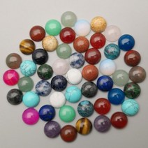 캐보션 원석 문스톤 오팔 천연석 라운드 카보 숑 비즈 보석 만들기 6mm 8mm 10mm 12mm 50-200pcs 혼합 링 액세서리 도매 구멍 없음