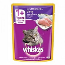 위스카스 고양이 사료 고양이 밥 먹이 고등어 80g, 위스카스고등어80g