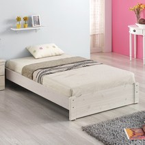 침대생각 원룸 침대 세트, 1-1.일반형/화이트/싱글, 2-3.하이 코일백 매트리스