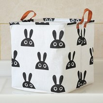 햄퍼 빨래함 빨래통 리넨 세탁 바구니 사각형 옷 장난감 접는 정리 버킷 먼지 관리 대형 보관 배럴 집 보관, 06 Rabbit