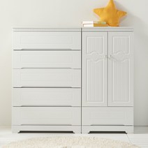 아이비 600 아기 옷장 어린이 틈새장 서랍장 애기 옷수납 이케아 세트, 서랍장800+옷장600 세트, 그레이