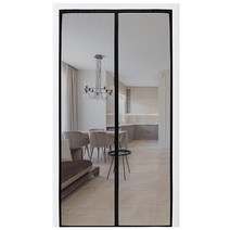 Oiyeefo 앞문용 자석 스크린 도어 클로저 풀 프레임 씰 유리 섬유 마그네틱 메시 튼튼함 내구성 자극물 차단 핸즈프리 스마트 스트립 91.4 x 210.8cm36 83인치