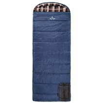 TETON Sports Celsius XL +20F 침낭 가족 캠핑에 적합 무료 압축 가방 459410, Blue - Right Zip