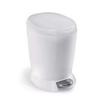 심플휴먼 6L 발스텝 원형 휴지통 미국직구, 블랙