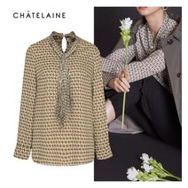 [샤트렌] [롯데홈쇼핑 혜택][정상가 199 000]스카프 넥 블라우스