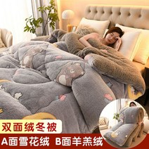 QINGHAIZHEN 겨울용 가벼운 양털극세사 이블 _b50