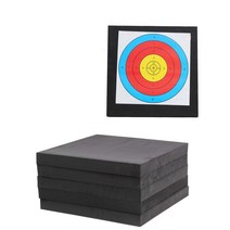 양궁 표적지 사격판 표적지 활쏘기 국궁 스포츠 장난감, (끈 모델) 50x50x10cm 양궁 표적