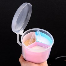 분리 사용 3칸 요리 조미료 고추가루 설탕 보관 통 통세트 원형 양념 슈가파우더통 향신료통, 조미료통3색