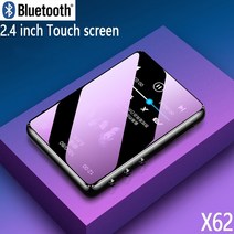 MP3 원래 금속 MP3 플레이어 블루투스 5.0 터치 스크린 2.4 인치 내장 스피커, 검정, 32GB