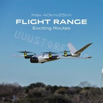 헬퍼솔 OMPHOBBY-ZMO VTOL 항공기 FPV 드론 HD 전송 원 키 리턴 DJI 고글 및 리모컨용 비행 시간 60 분, [01] ARF combo