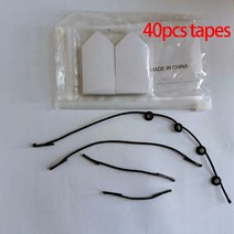 땡기미 땡김이 얼굴경락기구 페이스 리프트 테이프 리프팅 패치 40 개 보이지 않는 v라인 페이스리프트 및, 01 Black 40pcs per set
