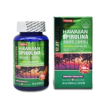 하와이안 스피루리나 580mg x 180정 혈중 콜레스테롤 활성산소 항산화 피부건강 스트레스 남성 여성 부모님 선물, 1병