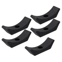 5Pcs 덤벨 안장 덤벨 랙 체육관 용 플라스틱 내구성 마모 방지 브래킷 블랙, 검은색