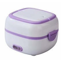 전기솥밥 dmwd 전기 미니 밥솥 2 레이어 스테인레스 스틸 라이너 계란 증기선 식품, 자주색, 220v, 우리를