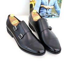 [당일발송][협찬제품] 천연소가죽 남자정장구두 더블몽크스트랩 VC0005 블랙 남자수제화