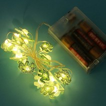 아기 코끼리 줄줄이 전구 웜톤 2M 캠핑파티라이트 스트링라이트 취침등 화장대 집들이선물