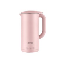가정용 콩물 두유 자동 제조기 기계 이유식 죽 메이커, 핑크 350ml