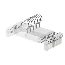 다움리빙 고급 바지 집게 걸이 회전고리 바지옷걸이 화이트바지집게 옷장바지걸이 바지정리법 매자용바지걸이 W32, 10P, 화이트