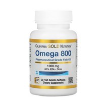 [1+1] CGN 캘리포니아골드뉴트리션 오메가800 30정 피쉬오일 EPA DHA 1000mg 알티지 오메가3