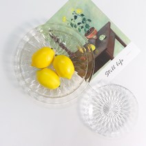 크리스탈 레트로 디저트 유리 접시, 1개