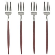 큐티폴 고아 디저트 포크, 브라운, 4개