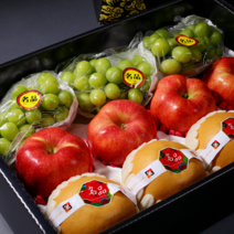 (+명품 프리미엄 ) 혼합 과일선물세트(사과4+배4+샤인머스캣3) 추석 설날 명절 생일 기념일 과일선물세트