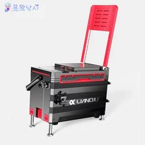 용왕낚시 낚시아이스박스의자 낚시용 아이스박스 낚시아이스박스 LIANQIU 36L 낚시쿨러, 블랙&와이트, 표준타입