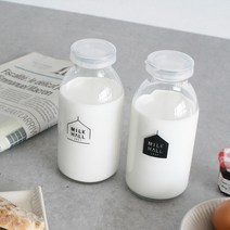 서울우유 밀크홀 유리병 (330ml) - 2type, 밀크홀(화이트)