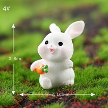 토끼장식 모형 선물 소품 정원 조각상 장식품 야외, 토끼모형_4