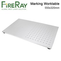 Fireray 금속 작업대 DIY 1064nm 파이버 레이저 마킹 기계 부품 리프트 테이블 표준 크기 550x320mm, 한개옵션0