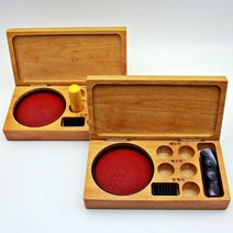 올인원 고급 원목 도장보관함인주세트/도장보관함/도장수납/도장꽂이/도장케이스/고급인주/인장꽂이/인장함/공인중개사도장/도장함/인주세트