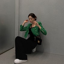 [메이빈스] 더벤 트위드 크롭 자켓