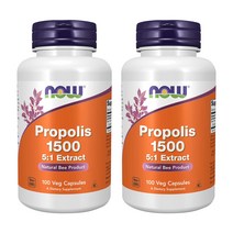 Now Food 나우푸드 프로폴리스 1500mg 100정 2병, 100캡슐, 2개