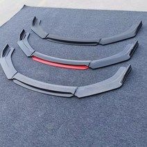 신제품 유니버설 자동차 앞 범퍼 립 바디 키트 스포일러 디퓨저 스플리터 BMW F30 F80 M3 F82 M4 G30 G31 F10 F11 F32 F33 E39 E46, [02] carbon black red