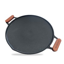 퀸센스 플렉스 인덕션겸용 그리들팬 + 우드손잡이, 36cm