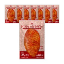 미트리 닭가슴살 스팀 슬라이스 갈릭스파이시 150g, 8팩