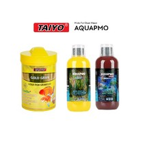 타이요 골드그랜(금어사료) / AQUAPMO 박테리아제 물갈이제(모든 관상어용) 세트상품, 프로리치 혈앵무 80g
