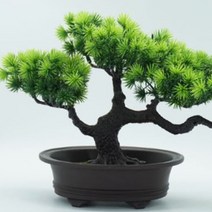 미니 소나무 분재 조화 인조 식물 그린 인테리어 장식, 소나무분재3번, 1개