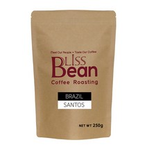 브리스빈 250g 브라질 산토스 당일로스팅 원두커피 가루, 원두상태