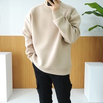 남자 오버핏 구김적은 스튜디오 네오프렌 맨투맨
