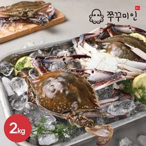 [쭈꾸미인] 서해안 활꽃게 급냉 숫꽃게 2kg(6-8미), 단품