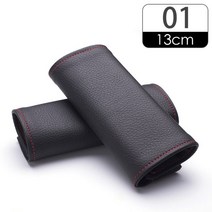 자동차 도어 2PCS Car Door Inner Handle PU Leather Cover Protective Case Styling Interior Upgrades Auto Ac, [01] 01