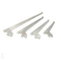 유리용 찬넬날개(크롬) 35피치 / 찬넬선반 높이조절 벽면 진열대 벽선반 수납장 선반대 지지대 브라켓 상가 매장