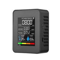 루버창 5in 1 포름 알데히드 HCHO TVOC 테스터 공기 품질 모니터 실내 CO2 검출기 LCD 온도 습도 알람 미터, 03 infrared sensor