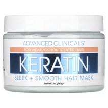 어드밴스 Keratin Sleek + Smooth Hair Mask 12 oz (340 g)