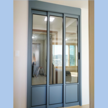 슬림 아파트 현관중문 부산 기장 일광 장유 양산 울산 김해 장유 창원 명지 율하 경남, 투명강화유리(오픈형), 가로 130 이하, 1개